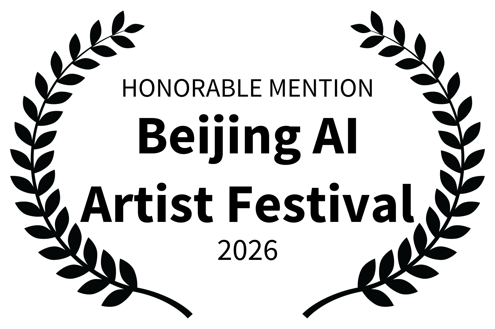 Honorable Mention — Beijing AI Artist Festival, 2026